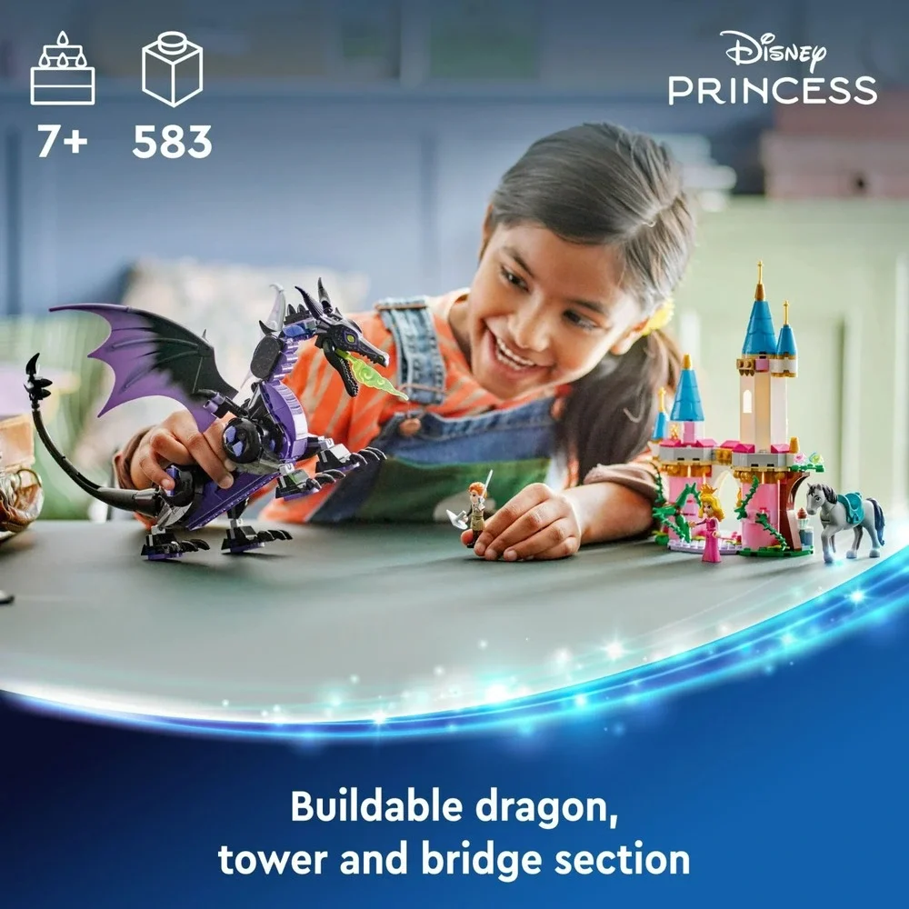 Lego Disney Princess Maleficent's Dragon Form & Aurora's‎ Castle (583 pcs) 43240